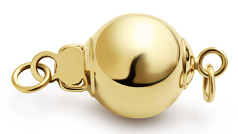 Kapocs in Ball - 14k Yellow Gold