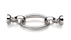 Kapocs in Ebba - Sterling Silver