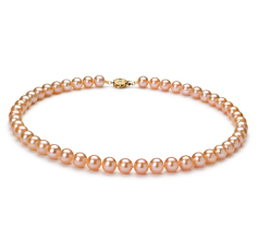 7-8mm Freshwater Necklace in Pink