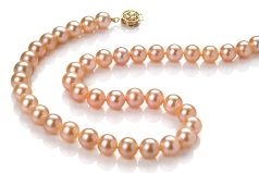 7-8mm Freshwater Necklace in Pink