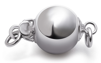 Kapocs in Ball - 14K White Gold