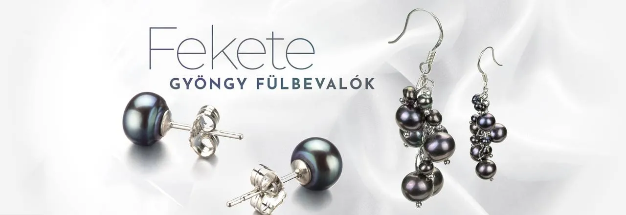 Landing banner for Fekete gyöngy fülbevaló