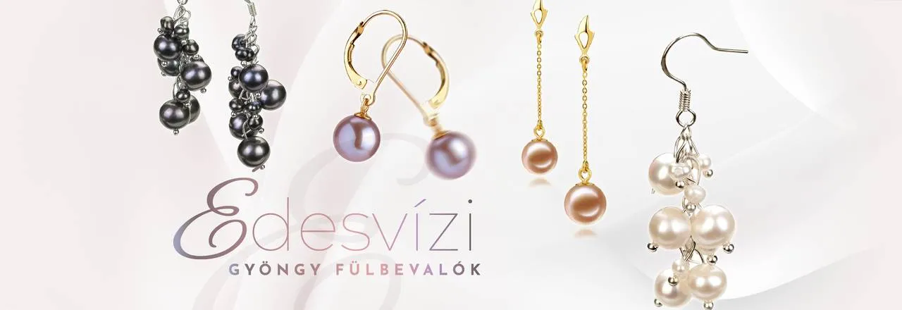 PearlsOnly Édesvízi gyöngy fülbevaló