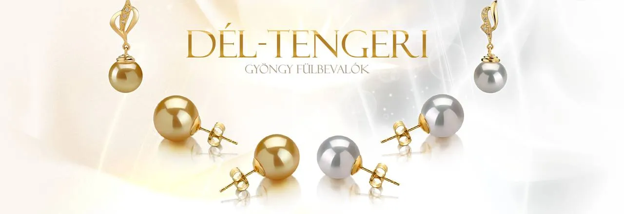 PearlsOnly Dél-tengeri gyöngy fülbevaló